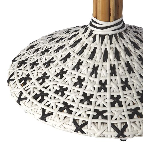 Bennett Rattan Bistro Table, Black 3 Bennett Rattan Bistro Table, Black
