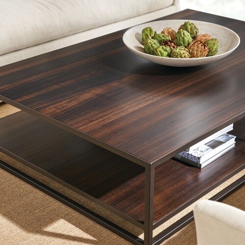 Niles Rectangular Coffee Table, Amber 2 Niles Rectangular Coffee Table, Amber