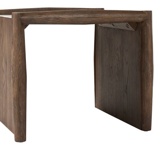 Riverton End Table, Weathered Oak 10 Riverton End Table, Weathered Oak