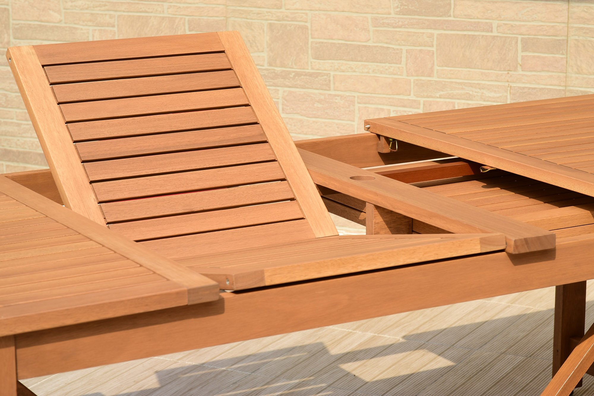 Astor 9-Pc Rectangular Extension Outdoor Eucalyptus Dining Set 8 Astor 9-Pc Rectangular Extension Outdoor Eucalyptus Dining Set