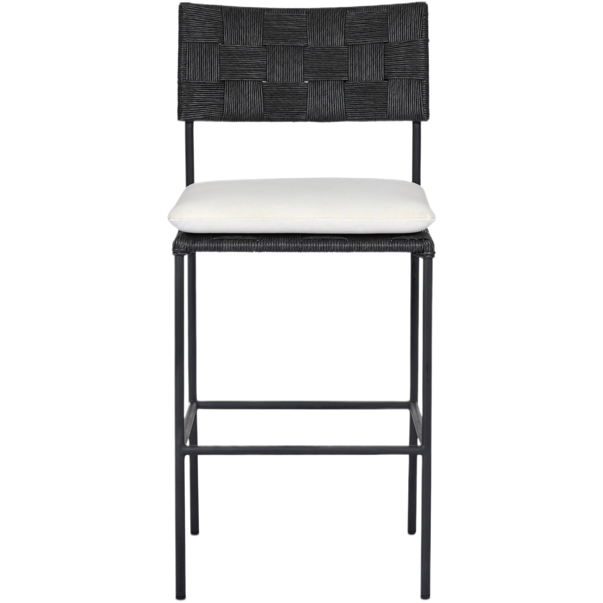 Azuline Outdoor Iron Bar Stool, Arashi Salt 3 Azuline Outdoor Iron Bar Stool, Arashi Salt