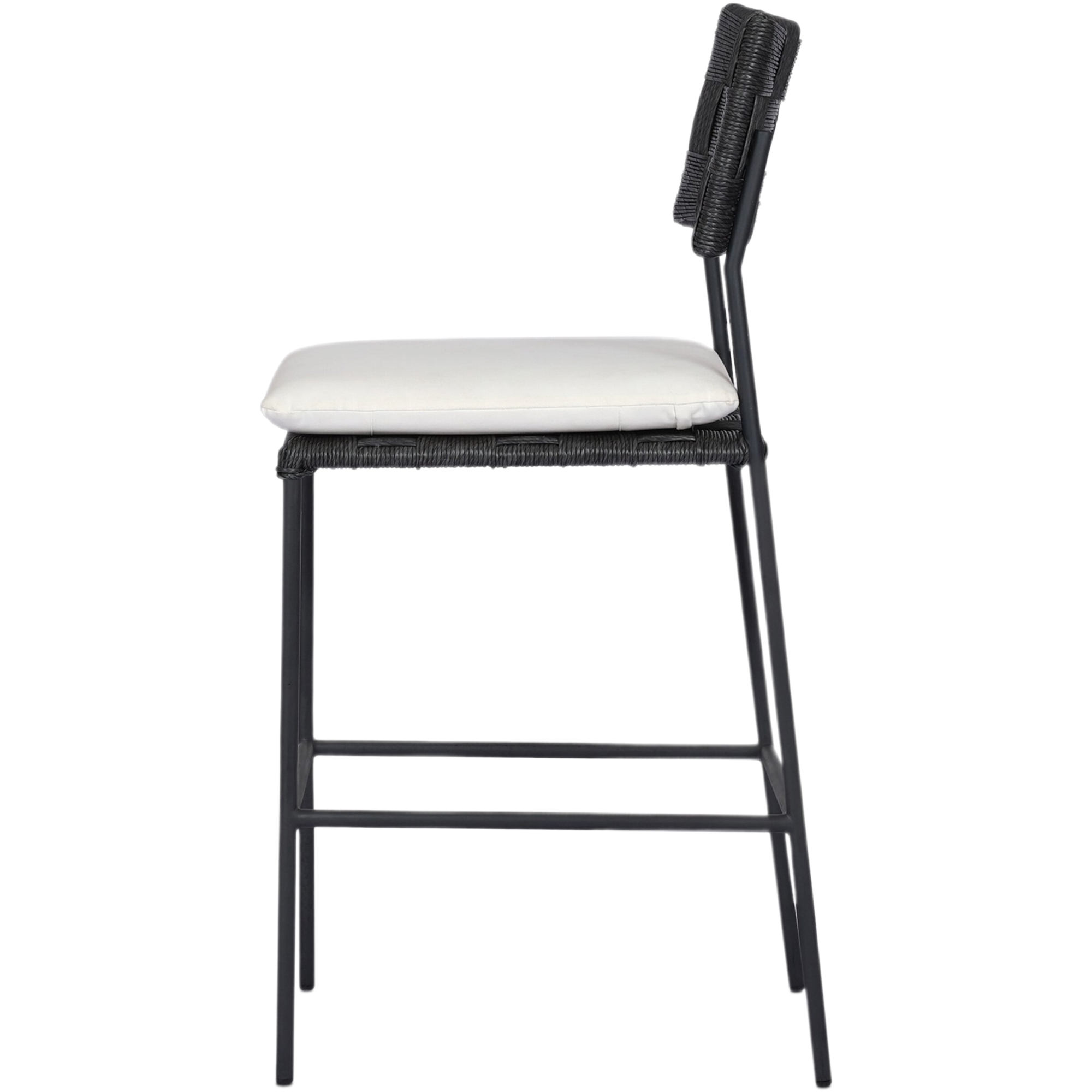 Azuline Outdoor Iron Bar Stool, Arashi Salt 4 Azuline Outdoor Iron Bar Stool, Arashi Salt