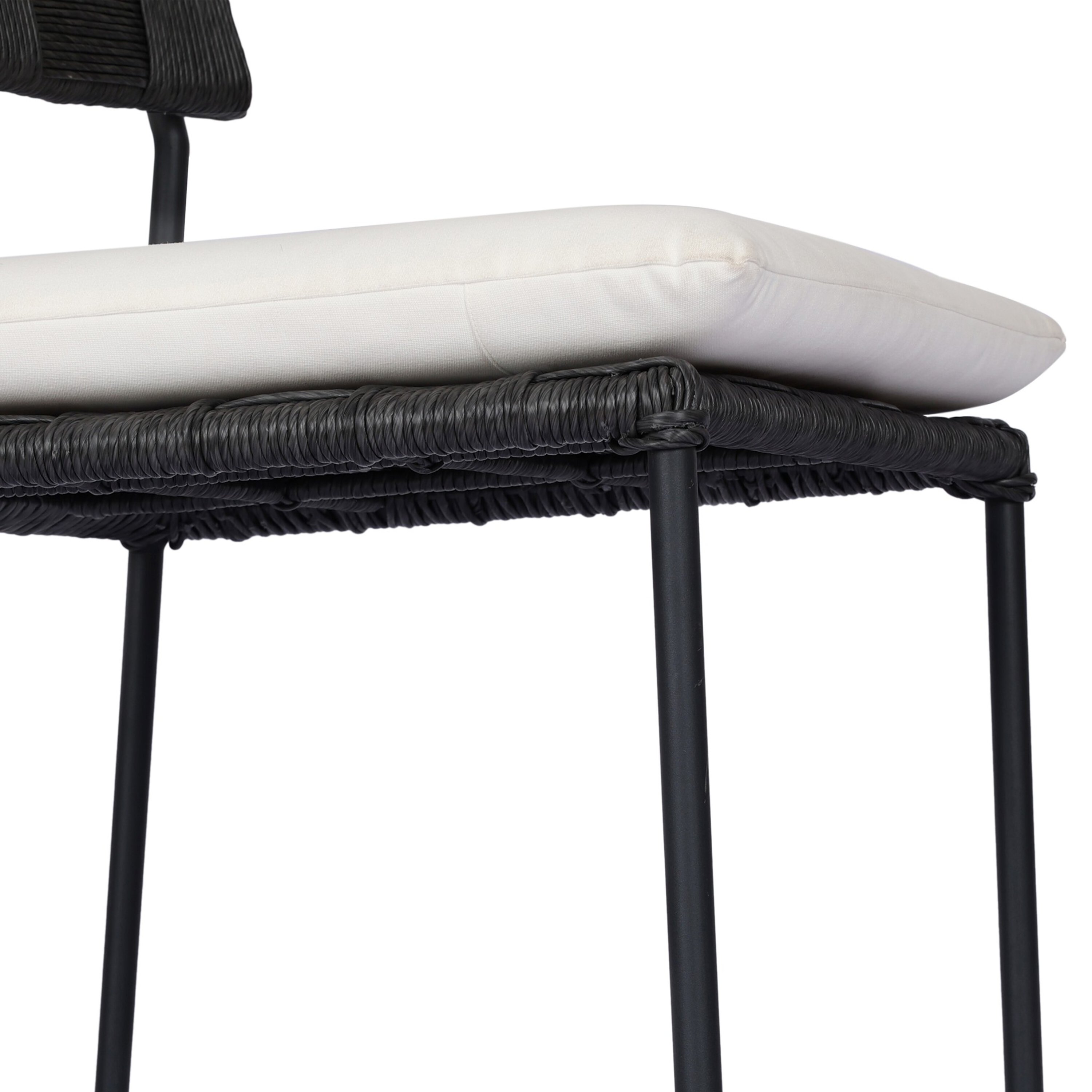 Azuline Outdoor Iron Bar Stool, Arashi Salt 9 Azuline Outdoor Iron Bar Stool, Arashi Salt