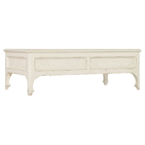 Americana Rectangle 2-Drawer Cocktail Table, Ivory 2 Americana Rectangle 2-Drawer Cocktail Table, Ivory