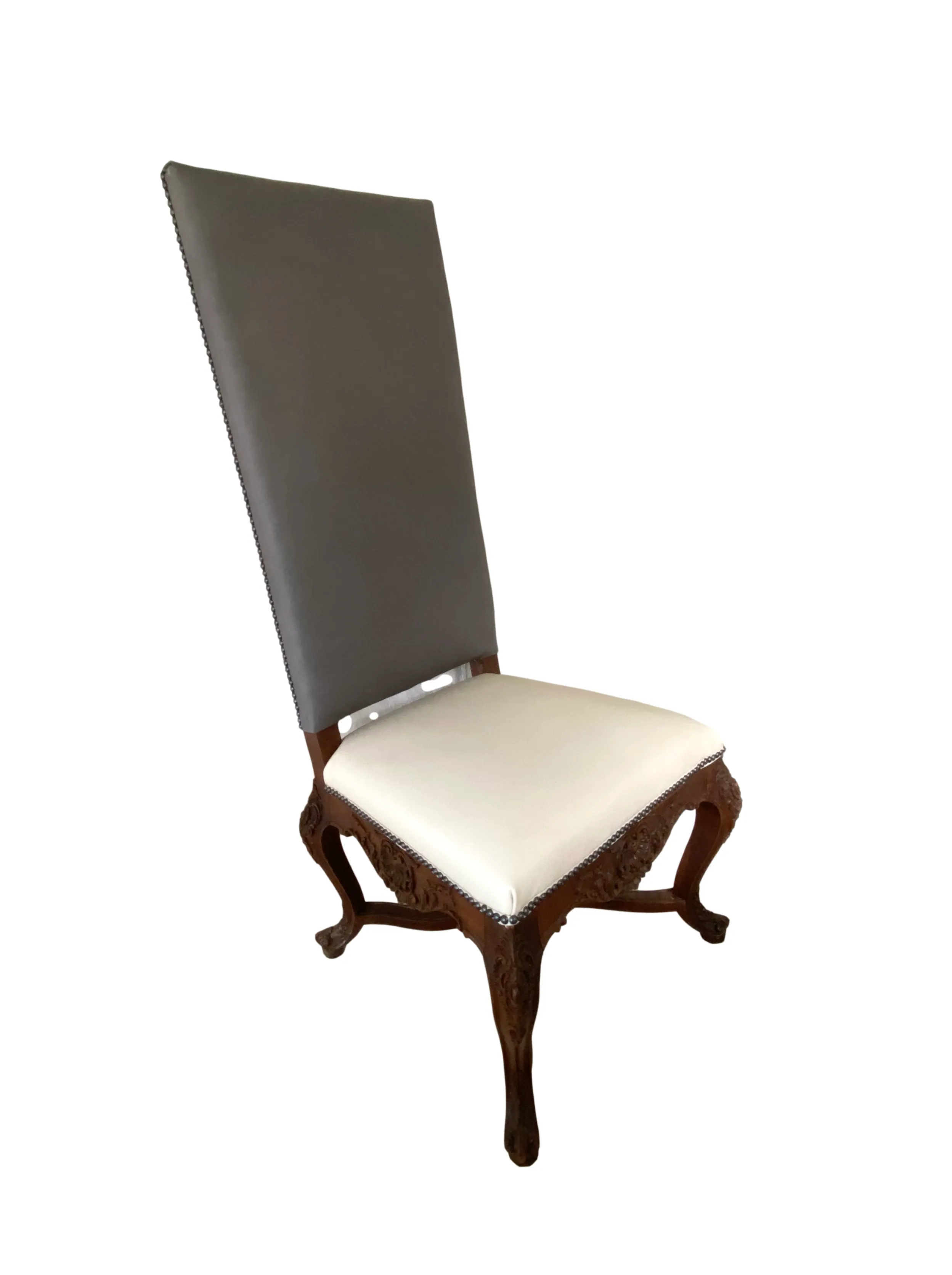 18th C French Carved Throne Chair