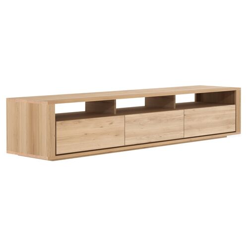 Shadow 3-Drawer Media Console, Oak 2 Shadow 3-Drawer Media Console, Oak
