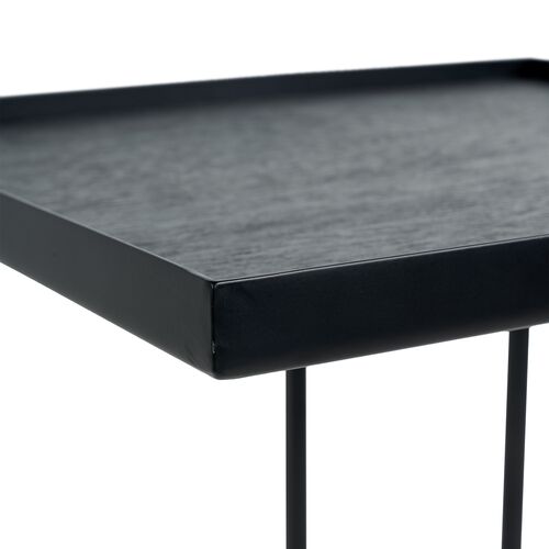 Tray Square Side Table, Black 3 Tray Square Side Table, Black