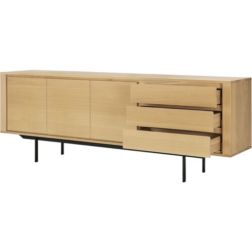 Shadow 3-Drawer Sideboard, Oak 3 Shadow 3-Drawer Sideboard, Oak