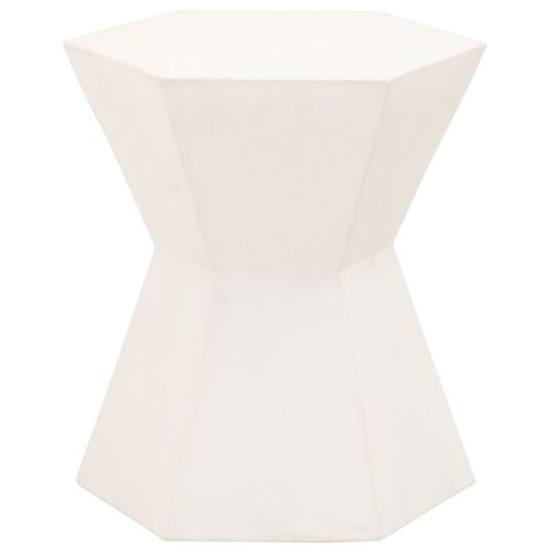 Harley Outdoor Side Table, Ivory 1 Harley Outdoor Side Table, Ivory