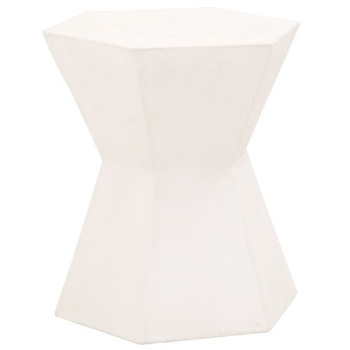 Harley Outdoor Side Table, Ivory 2 Harley Outdoor Side Table, Ivory