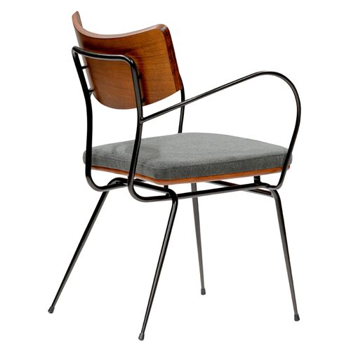 S/2 Marcos Armchairs, Dark Gray 5 S/2 Marcos Armchairs, Dark Gray