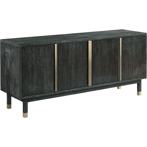 Archer Cabinet, Slate/Brass