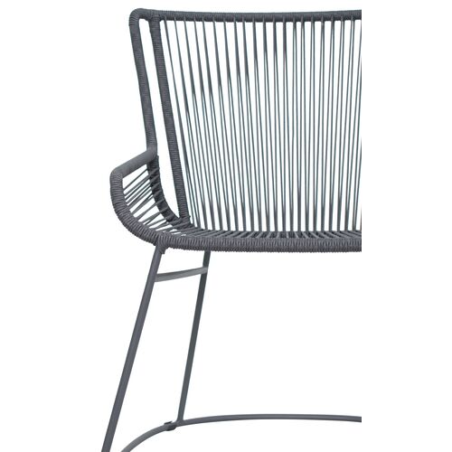 S/2 Dane Armchairs, Gray 5 S/2 Dane Armchairs, Gray