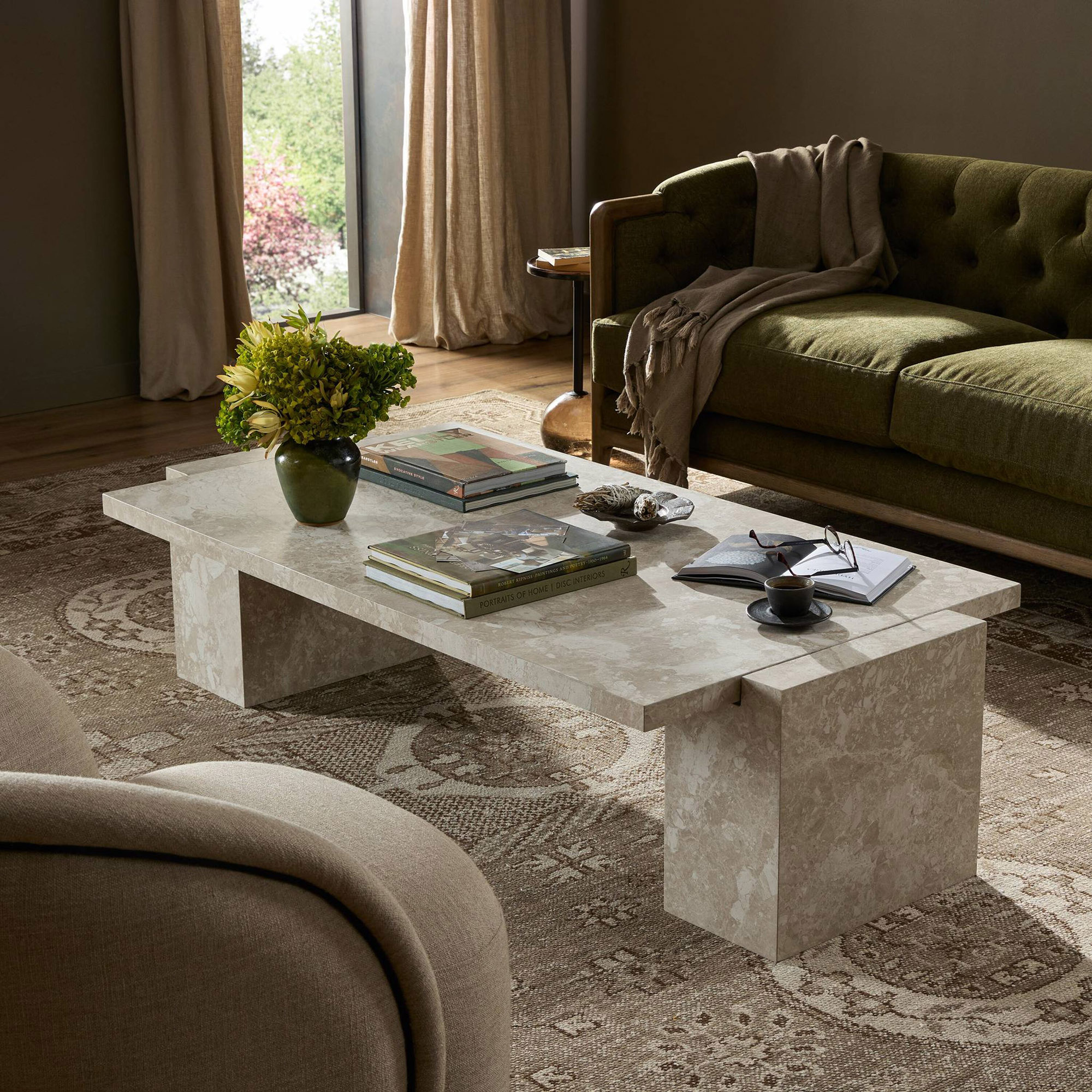 Jesse Coffee Table, Lunar Marble 2 Jesse Coffee Table, Lunar Marble