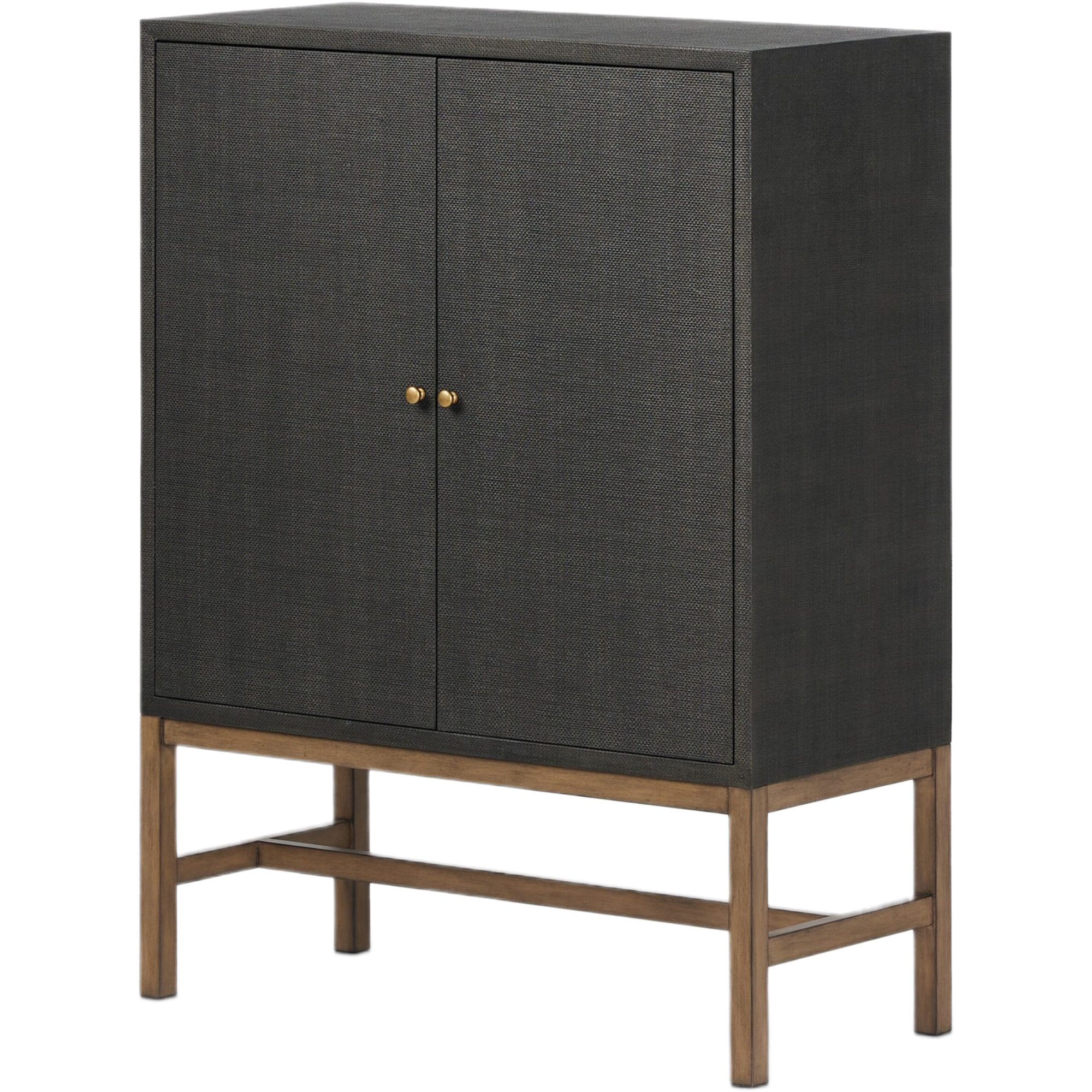 Pasco Painted Raffia Bar Cabinet 1 Pasco Painted Raffia Bar Cabinet