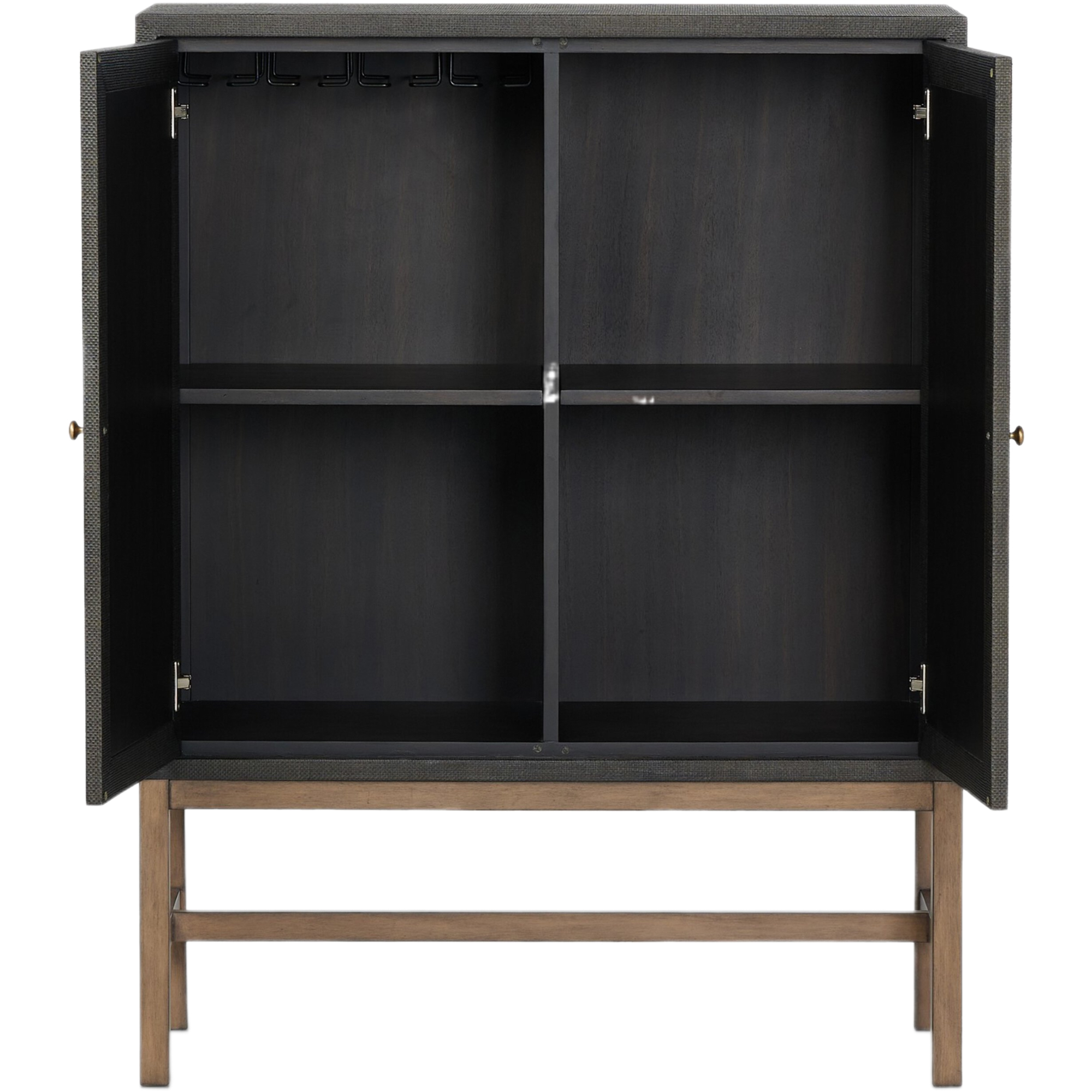 Pasco Painted Raffia Bar Cabinet 5 Pasco Painted Raffia Bar Cabinet