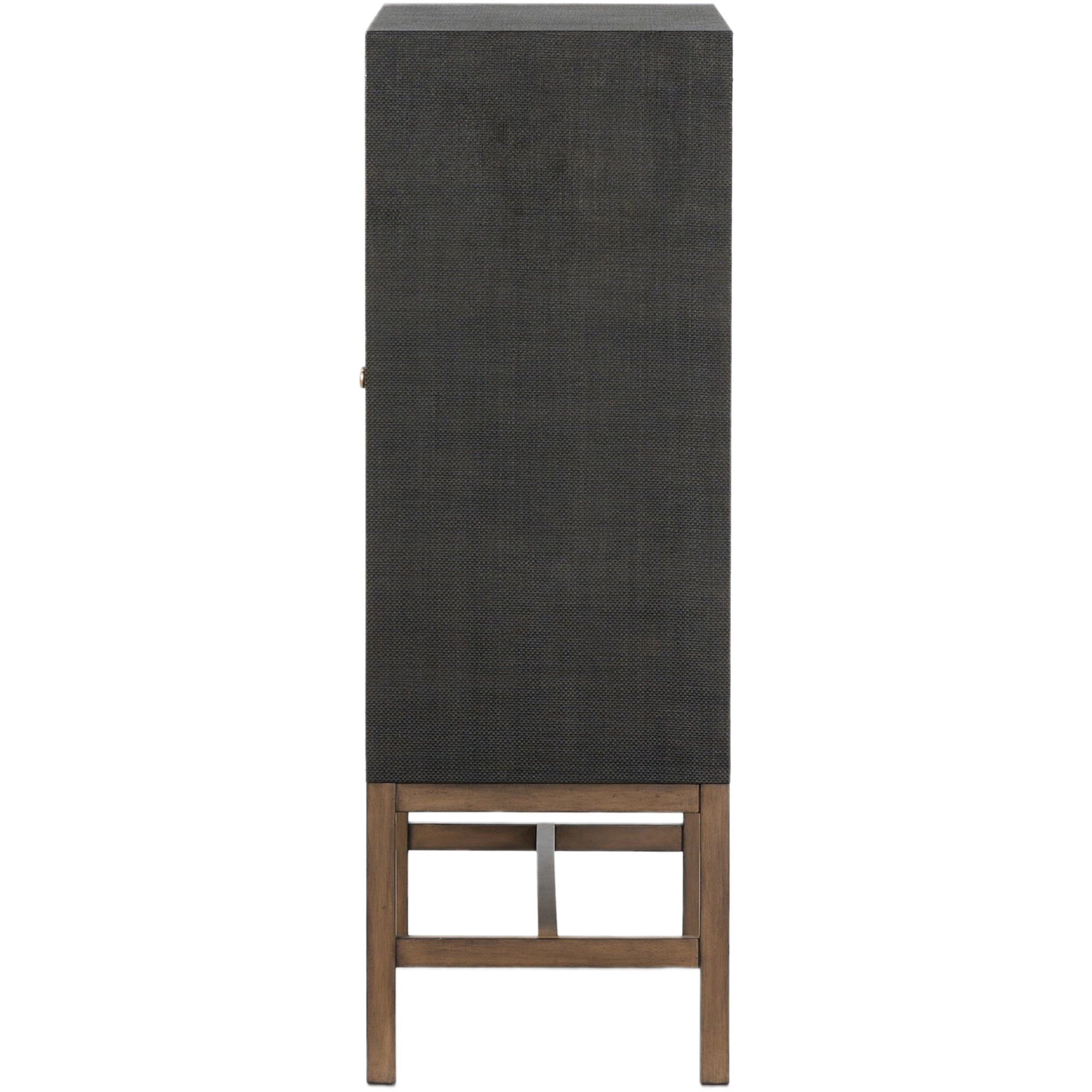 Pasco Painted Raffia Bar Cabinet 6 Pasco Painted Raffia Bar Cabinet