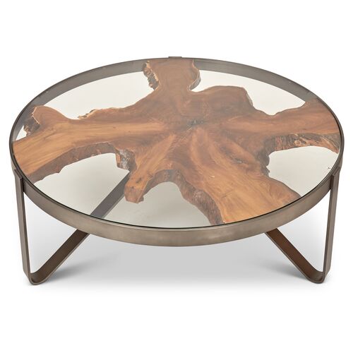 Candess Coffee Table, Galvanized Gray 3 Candess Coffee Table, Galvanized Gray