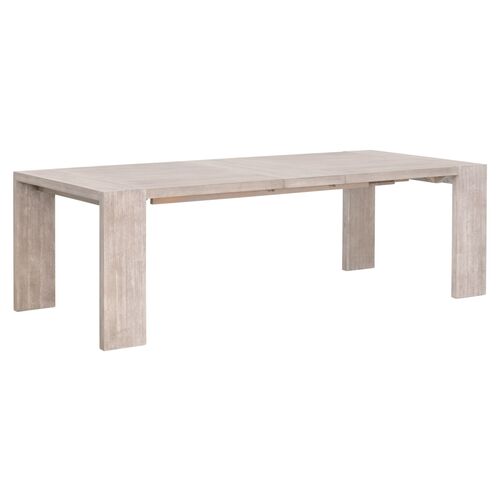 Arya Extension Dining Table, Natural Gray