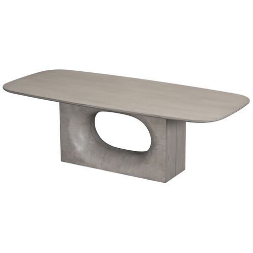 Jaxon 96" Dining Table, Dusted Stone 4 Jaxon 96" Dining Table, Dusted Stone