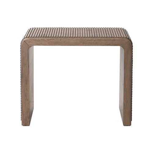Maisie Reeded End Table, Rustic Grey 4 Maisie Reeded End Table, Rustic Grey