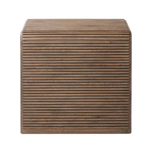 Maisie Reeded End Table, Rustic Grey 5 Maisie Reeded End Table, Rustic Grey