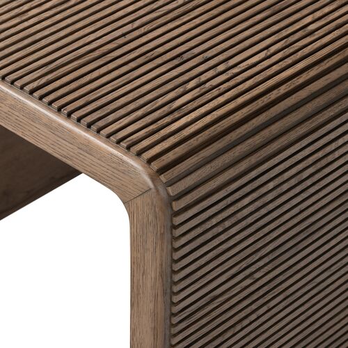 Maisie Reeded End Table, Rustic Grey 6 Maisie Reeded End Table, Rustic Grey