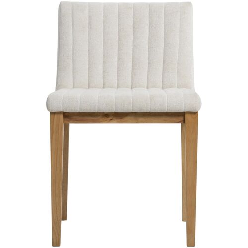 S/2 Nylae Upholstered Dining Chairs, White 3 S/2 Nylae Upholstered Dining Chairs, White