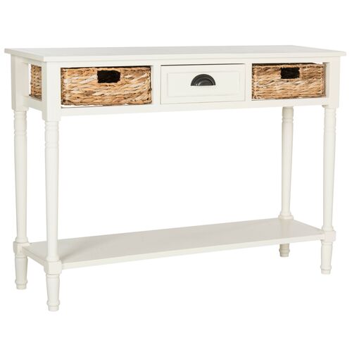 Christa Console, Distressed White 1 Christa Console, Distressed White