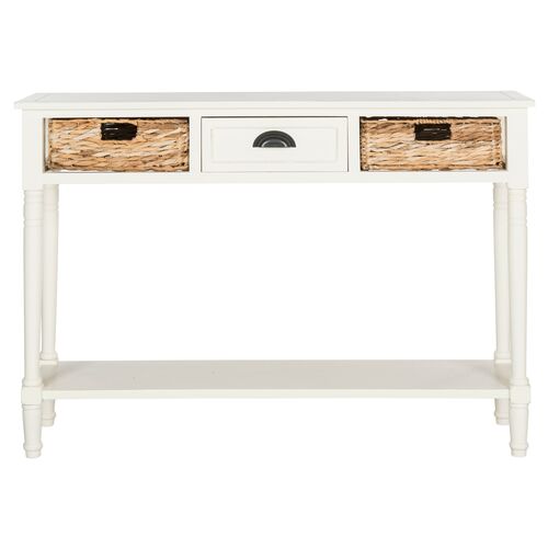 Christa Console, Distressed White 2 Christa Console, Distressed White