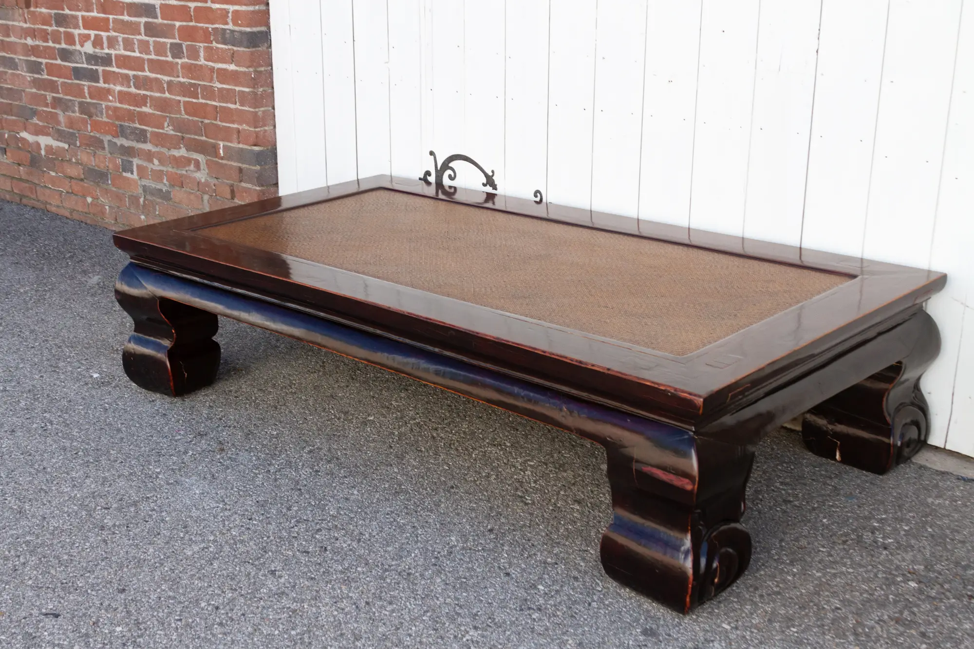Large Elm and Rattan Coffee Table 4 Large Elm and Rattan Coffee Table