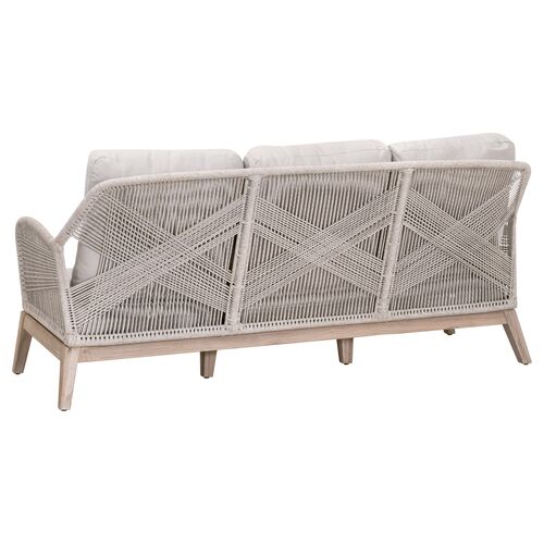 Easton Outdoor 79" Rope Sofa, Performance Pumice/Gray Teak 5 Easton Outdoor 79" Rope Sofa, Performance Pumice/Gray Teak