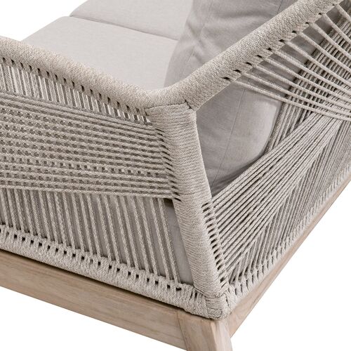 Easton Outdoor 79" Rope Sofa, Performance Pumice/Gray Teak 6 Easton Outdoor 79" Rope Sofa, Performance Pumice/Gray Teak