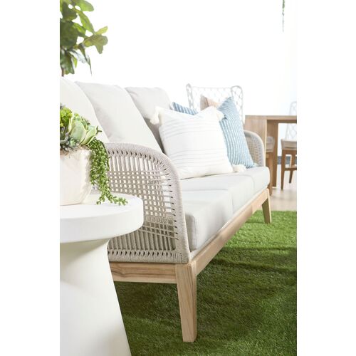 Easton Outdoor 79" Rope Sofa, Performance Pumice/Gray Teak 9 Easton Outdoor 79" Rope Sofa, Performance Pumice/Gray Teak