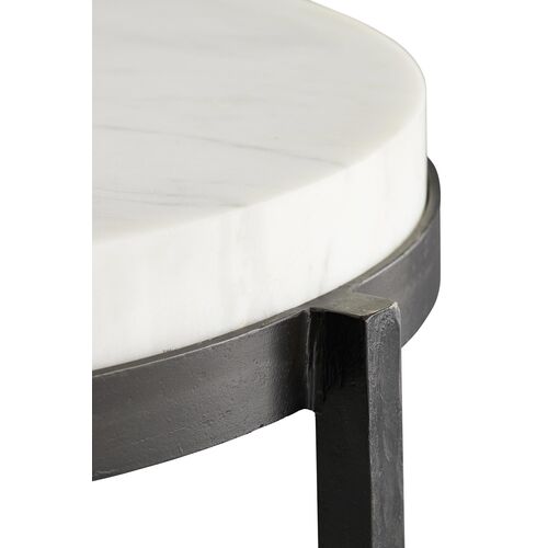 Kelsie Side Table, Black/White 2 Kelsie Side Table, Black/White