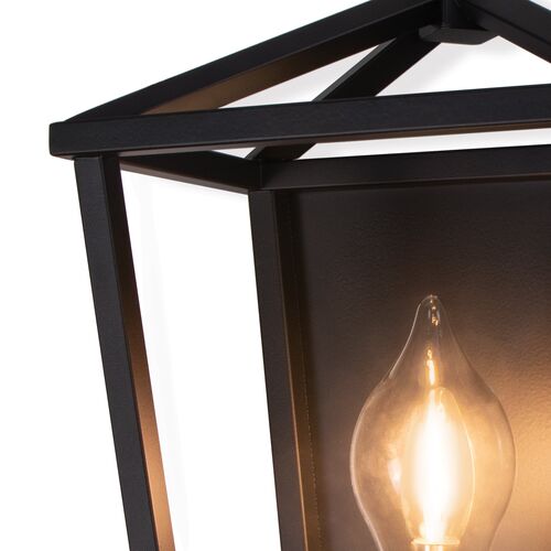 Hampton Outdoor Sconce, Black 3 Hampton Outdoor Sconce, Black