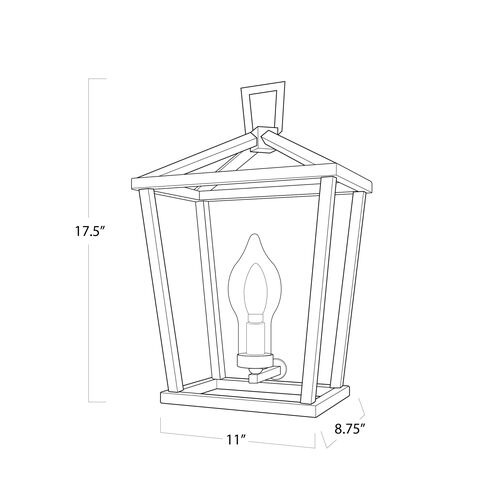 Hampton Outdoor Sconce, Black 7 Hampton Outdoor Sconce, Black