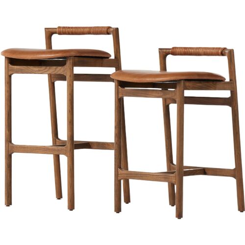 Violet Leather Counter Stool 10 Violet Leather Counter Stool