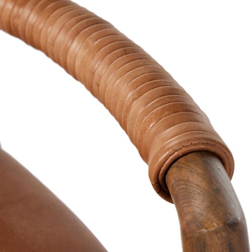 Violet Leather Counter Stool 11 Violet Leather Counter Stool