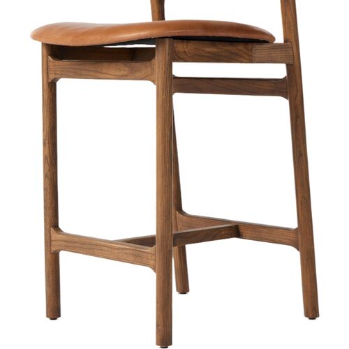 Violet Leather Counter Stool 12 Violet Leather Counter Stool