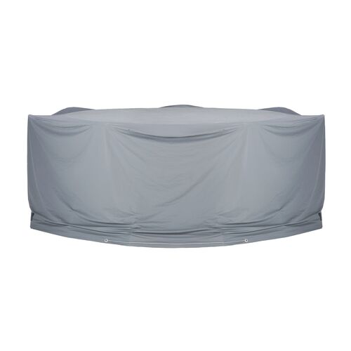Outdoor Round Dining Set Cover, Gray 1 Outdoor Round Dining Set Cover, Gray