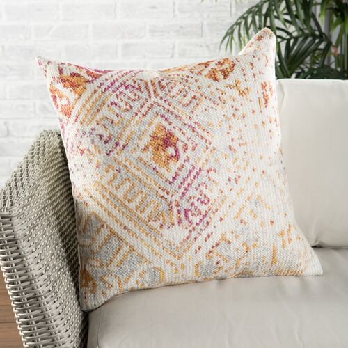 Siva 22x22 Outdoor Pillow, Pink 4 Siva 22x22 Outdoor Pillow, Pink