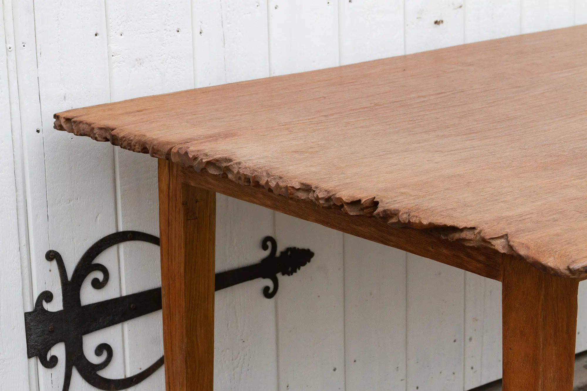 Live Edge Teak Kitchen Dining Table 4 Live Edge Teak Kitchen Dining Table