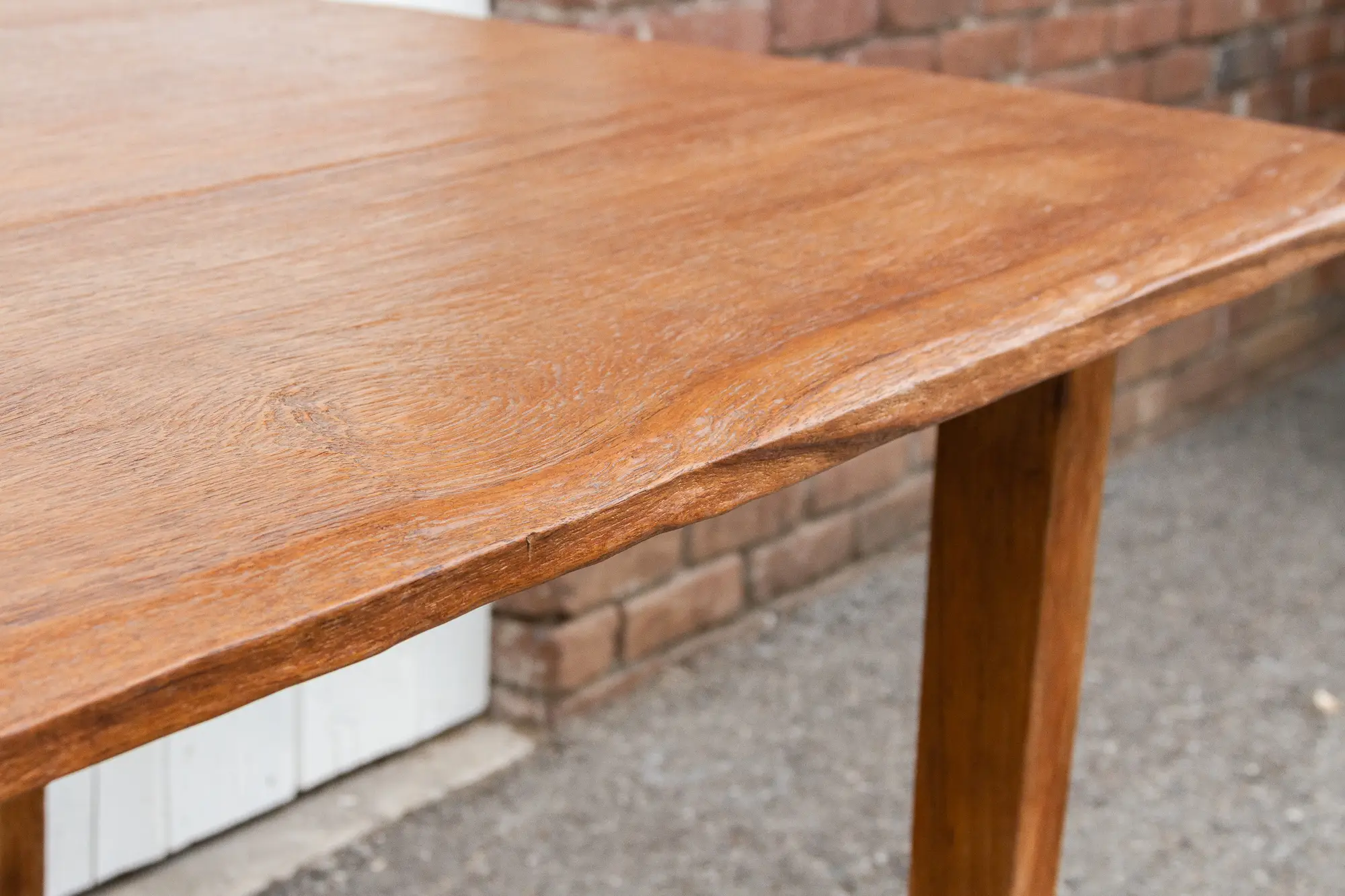 Live Edge Teak Kitchen Dining Table 5 Live Edge Teak Kitchen Dining Table