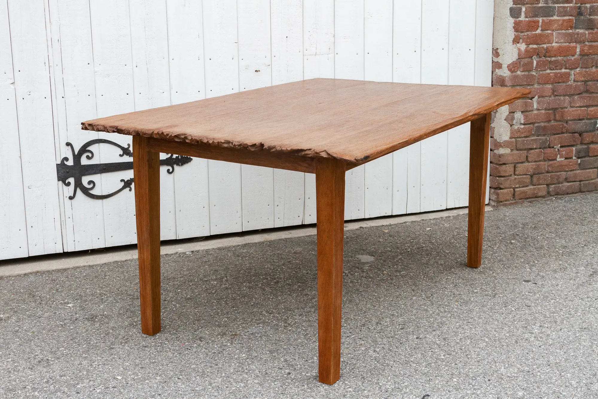 Live Edge Teak Kitchen Dining Table 8 Live Edge Teak Kitchen Dining Table