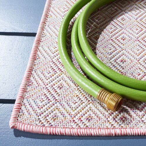 Hampton Outdoor Rug, Light Pink/Multi 5 Hampton Outdoor Rug, Light Pink/Multi