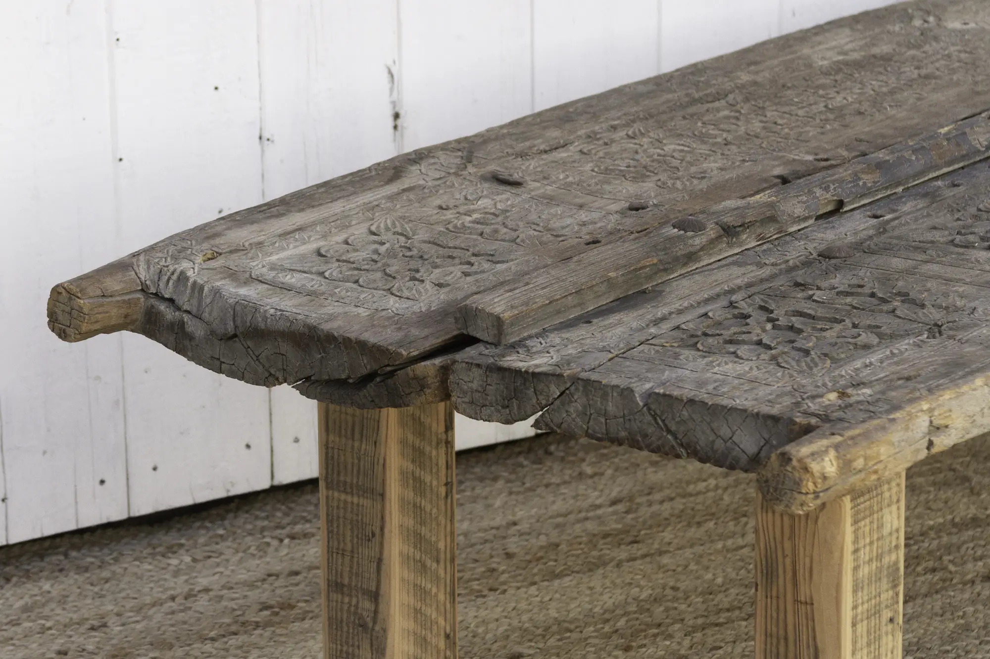 Rare Swat Valley Carved Coffee Table 8 Rare Swat Valley Carved Coffee Table