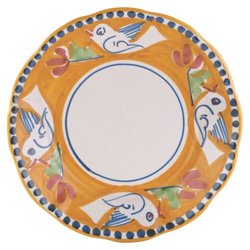Uccello Salad Plate, Orange
