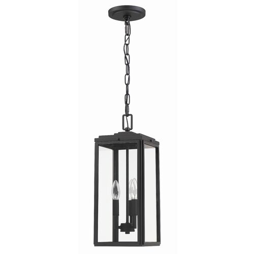 Byron 3 Light Outdoor Pendant, Matte Black 8 Byron 3 Light Outdoor Pendant, Matte Black