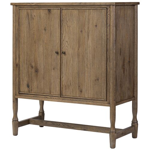 Bari Oak Bar Cabinet 2 Bari Oak Bar Cabinet